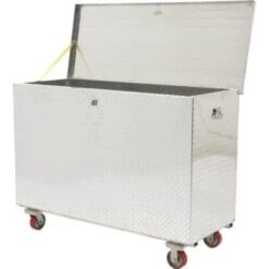 Vestil Aluminum Portable Tool Box With Casters - 60w X 24l X 36"h