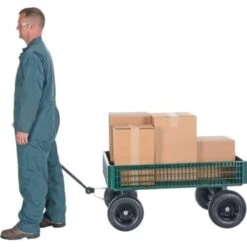 Vestil Landscape Cart With Plastic Crate
