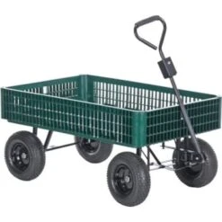 Vestil Landscape Cart With Plastic Crate -Tools Kleina Shop 749545 V Lg
