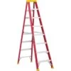 Louisville Ladder 8 Foot Fiberglass Step Ladder Type 1a -Tools Kleina Shop 750031 V Lg