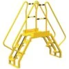 Vestil Yellow Steel 5-Step Alternating Crossover Ladder 90 X 81" -Tools Kleina Shop 835821 w MainProductImage BUS Lg