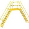 Vestil Yellow Steel 12-Step Alternating Crossover Ladder 166 X 127" -Tools Kleina Shop 835856 w MainProductImage BUS Lg