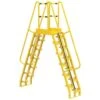 Vestil Yellow Steel 12-Step Alternating Crossover Ladder 96 X 127"