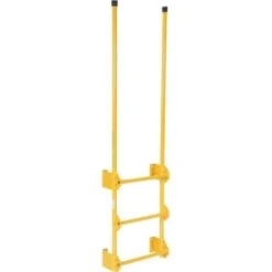 Vestil Yellow 3-Step Walk-Through Dock Ladder 2'