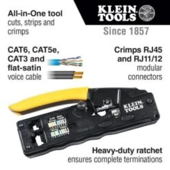 Klein Tools® Compact Ratcheting Modular Crimper -Tools Kleina Shop 837131 w DetailedProductView1 Lg