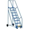 Vestil 58° Perforated 8-Step Rolling Warehouse Ladder 66.94" -Tools Kleina Shop 926683 WebOnly Lg