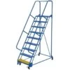 Vestil Grip Strut 9-Step Portable Warehouse Ladder 68.88 X 38.94" -Tools Kleina Shop 926835 WebOnly Lg