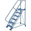 Vestil 50° Perforated 6-Step Tip-N-Roll Ladder 63.38 X 29.5"